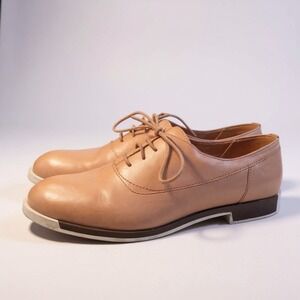 Camper Oxford Shoes Tan Leather Lace Up Flat EU 40